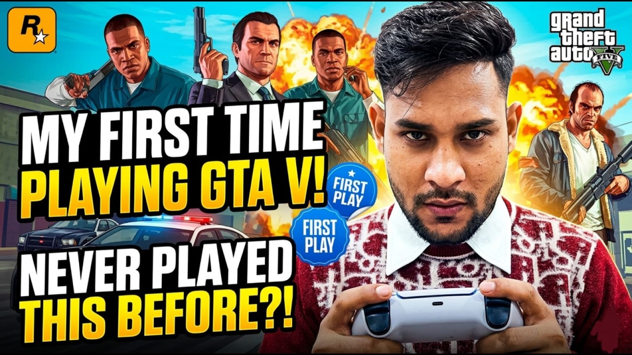 First Time Playing GTA V 😱 | Kya Yeh Game Itna Real Hai? 🎮🔥