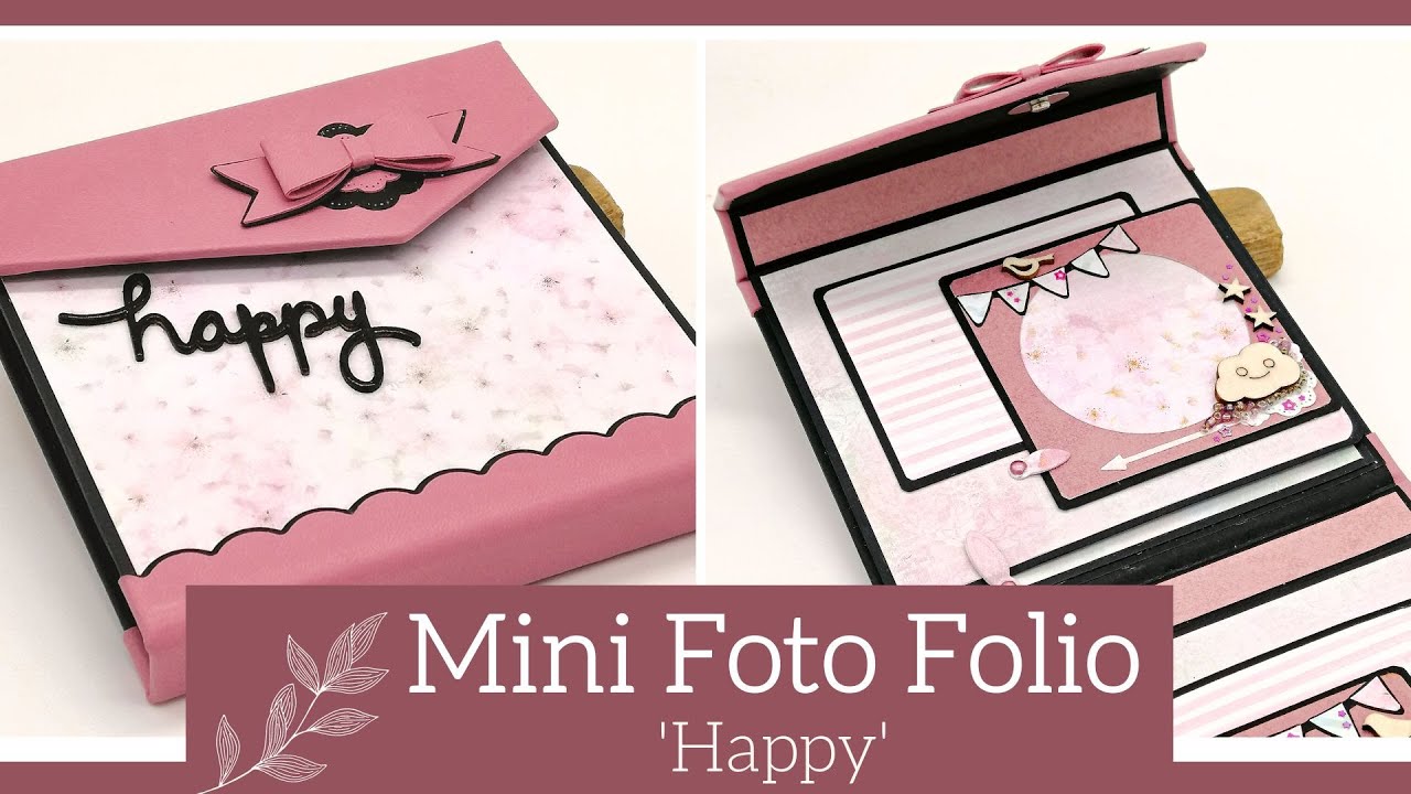 MINI FOTO FOLIO 'HAPPY' - TUTORIAL | LLUNA NOVA SCRAP