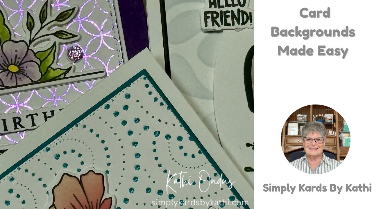 Creating Backgrounds for Handmade Cards | Easy Embossing, Foiling & Stenciling