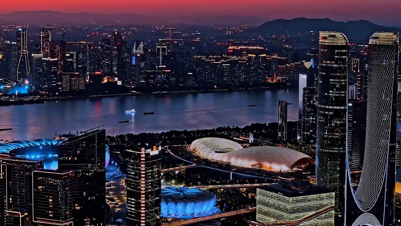 Qianjiang New City, Hangzhou, Zhejiang, China中国浙江杭州钱江新城