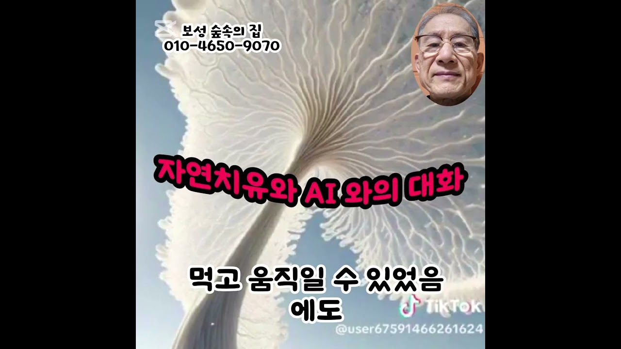자연치유와 AI 의 대화#보성숲속의집#양형권#내가하는대로내몸은만들어진다