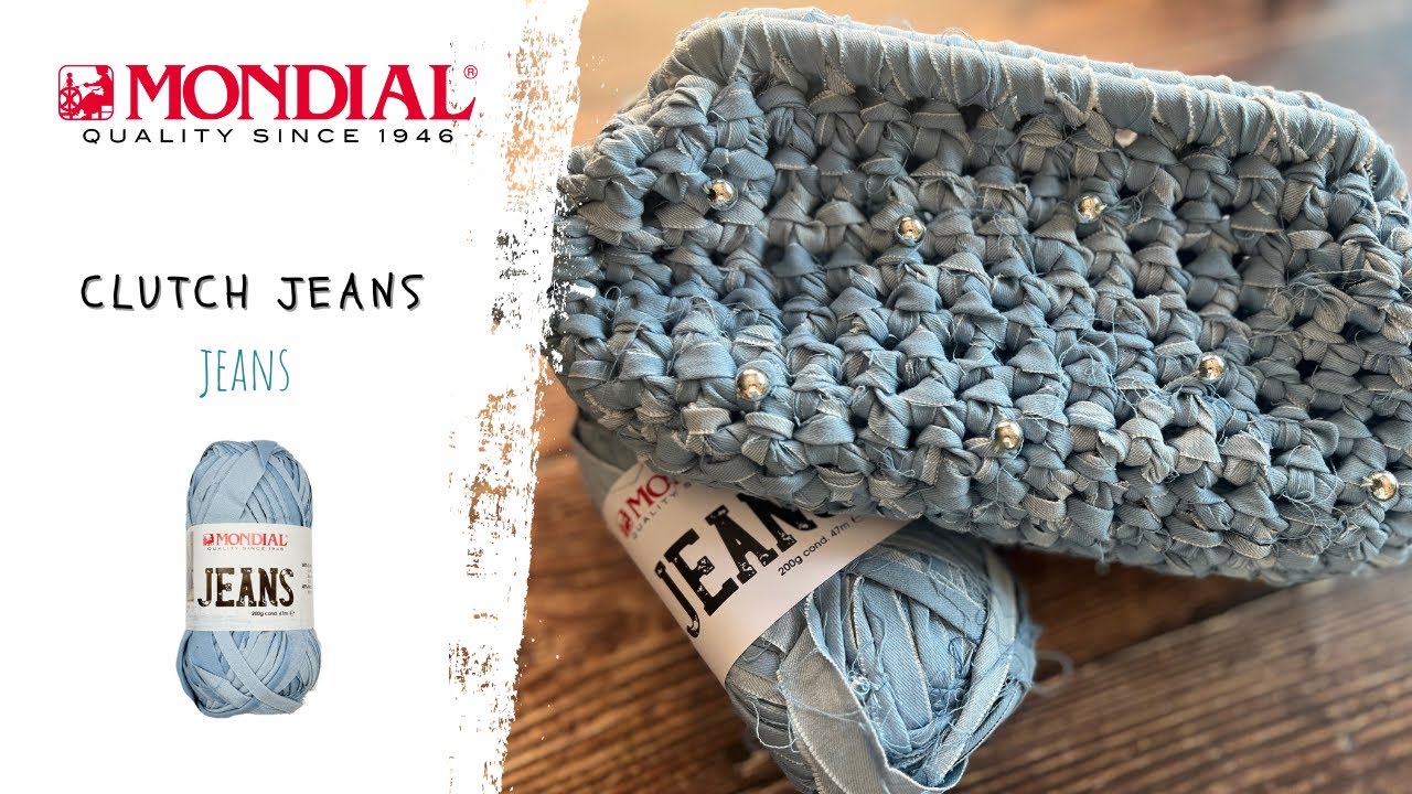 Clutch con fettuccia Jeans - step by step