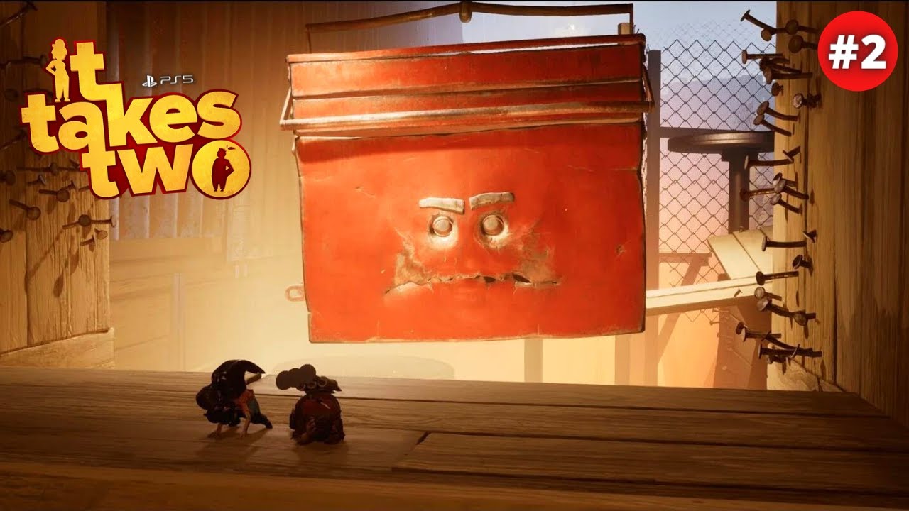 It Takes Two PS5&trade; Walkthrough Gameplay Part 2 - TOOLBOX BOSS FIGHT! (No Commentary)
