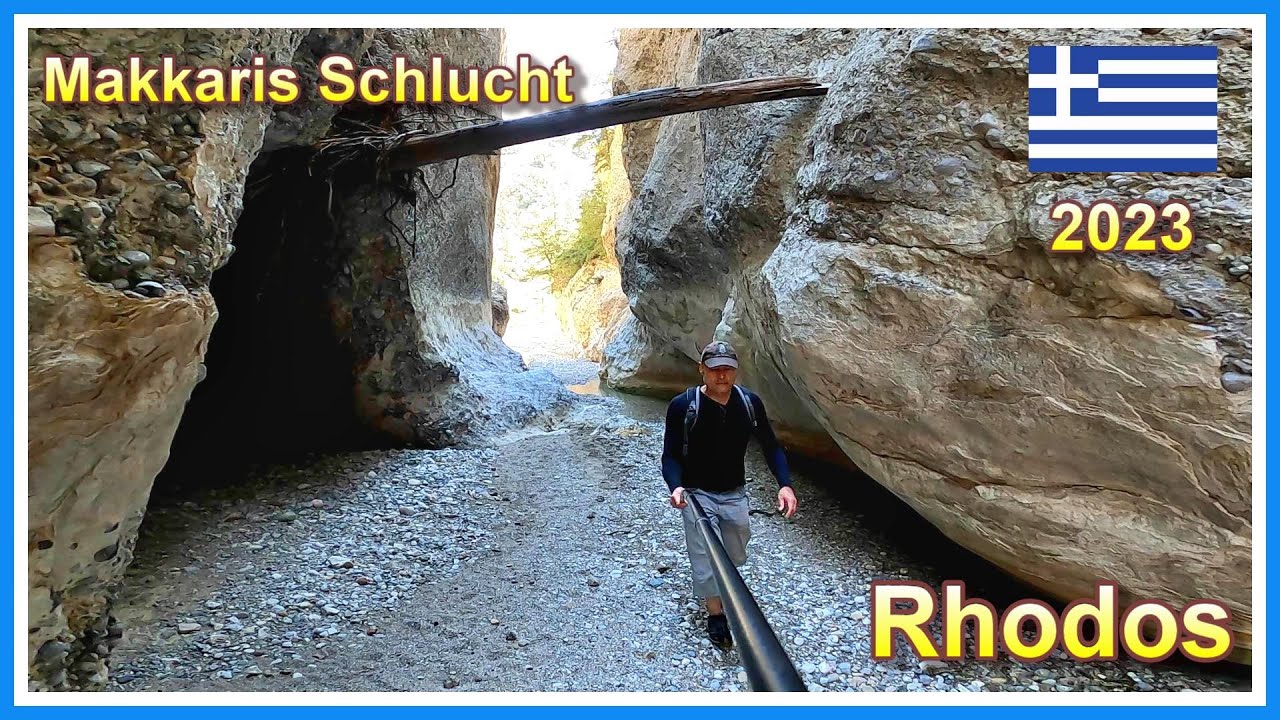 Rhodos 2023 | Wanderung durch die Makkaris Schlucht | 4K |
