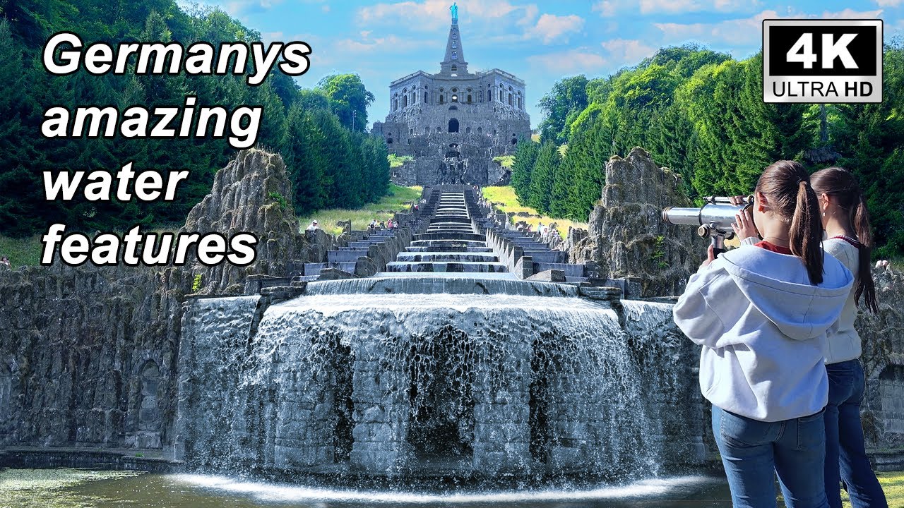 🇩🇪 300-year-old water features and famous mountain park Kassel Wilhelmshöhe germany