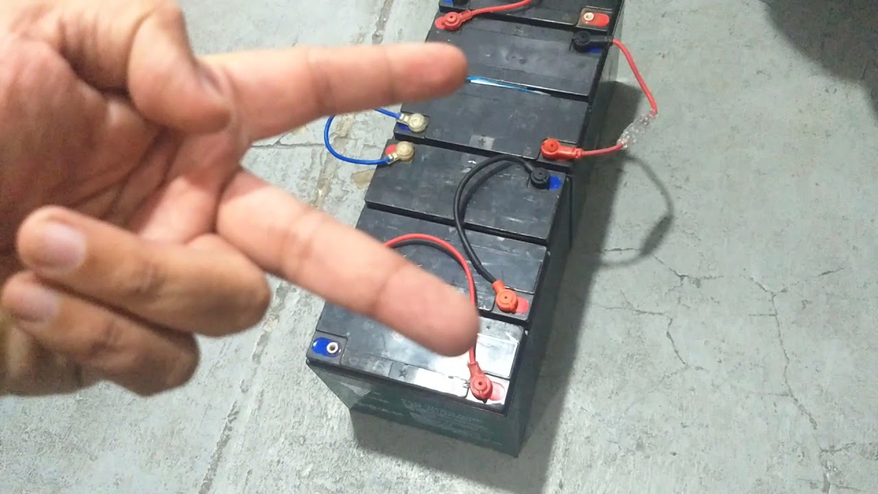 Cómo cambiar / instalar baterias de Plomo Ácido a una moto eléctrica de 72v