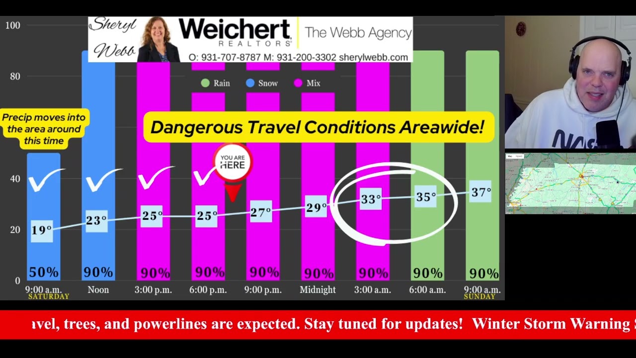 Special Saturday Night Update: Worsening Ice, Then Relief