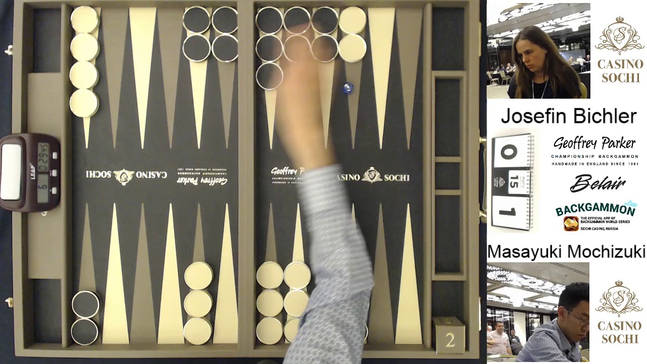 Backgammon World Series Sochi 2018 Semi   Josefin Bichler v Masayuki Mochizuk