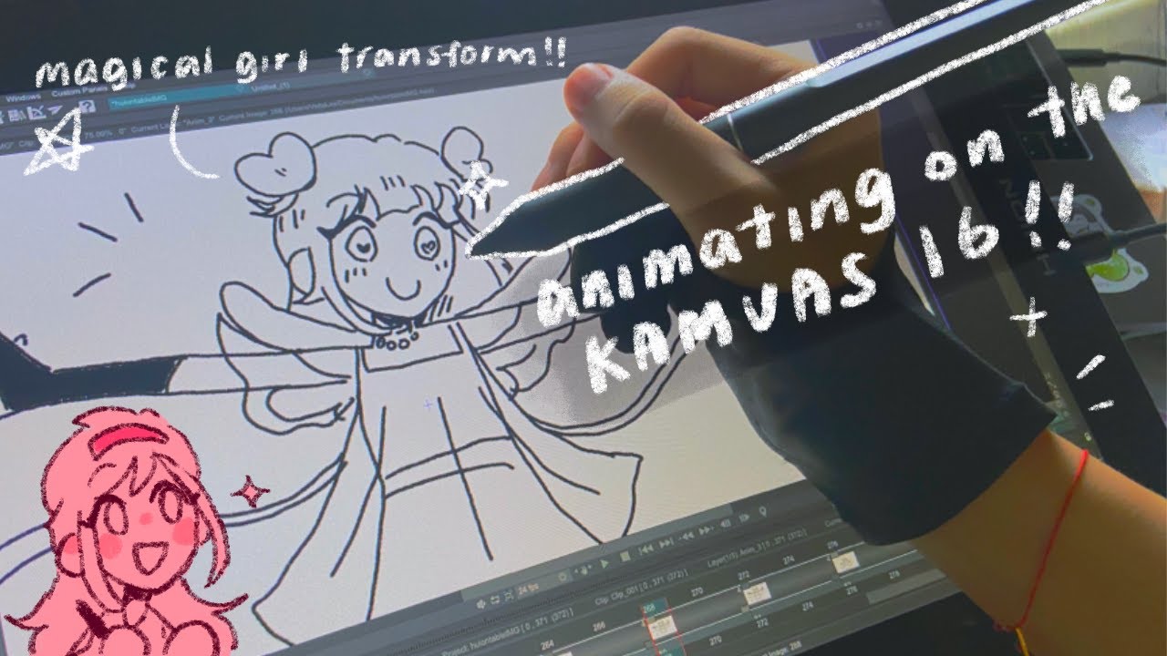 Animate with me on the Huion Kamvas 16! 🎀