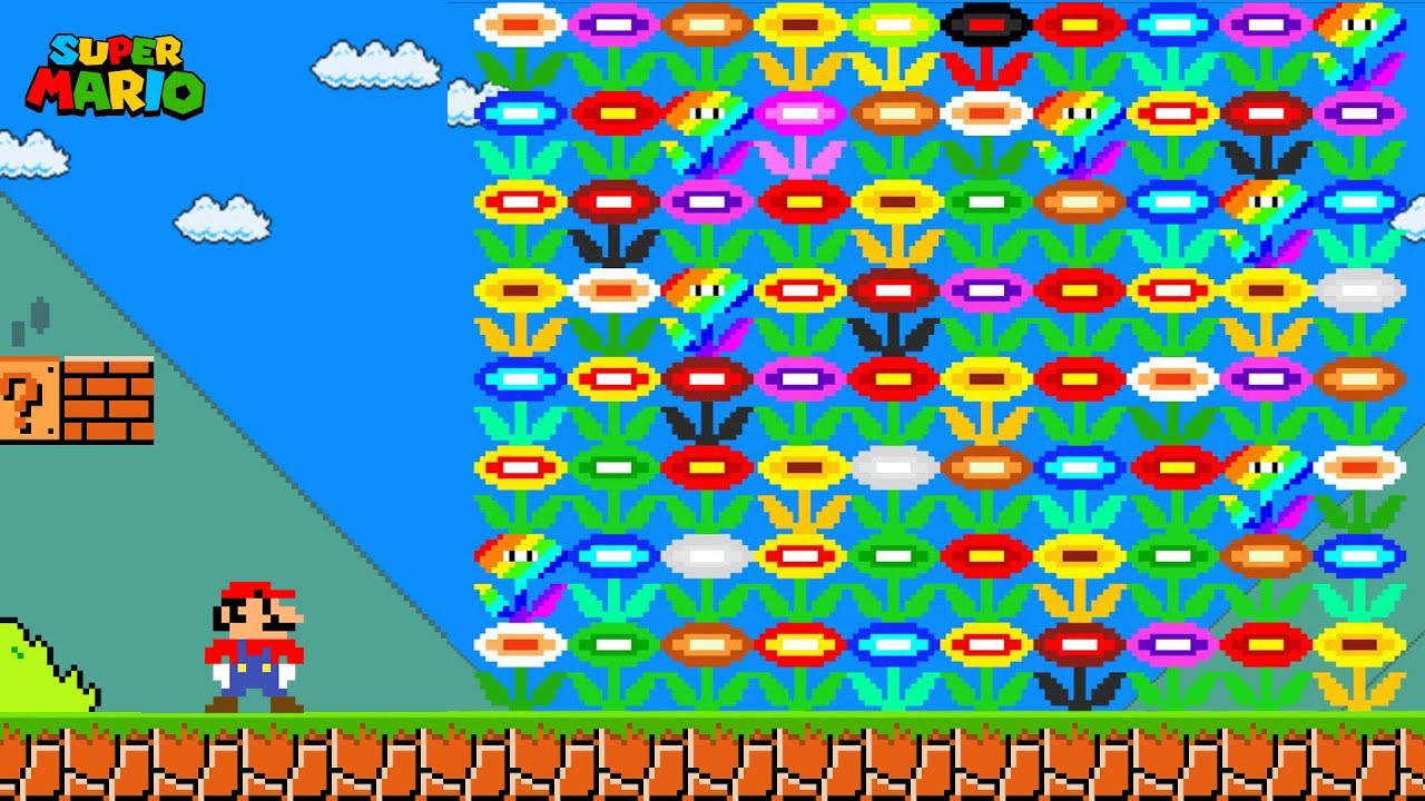 Can Mario Collect 1.000.000 ICE Flowers In New Super Mario Bros.Wii?? | Game Animation
