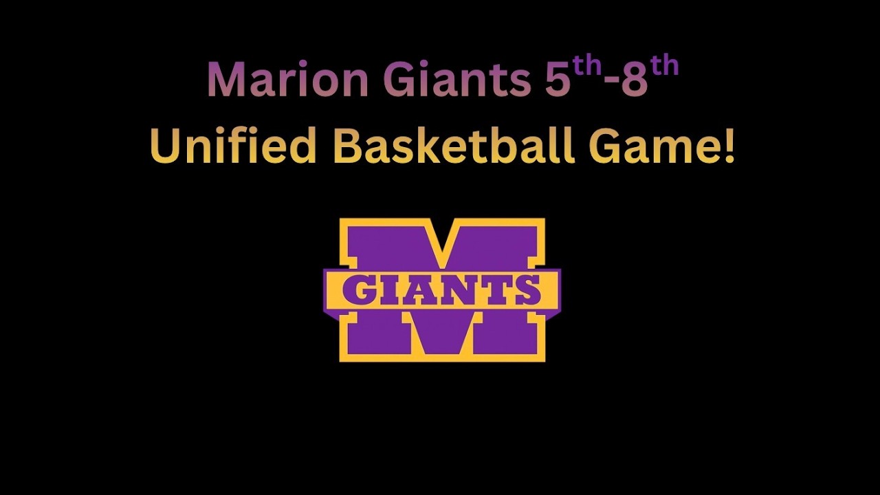 Marion Giants 5th - 8th Unified Basketball March 3, 2026