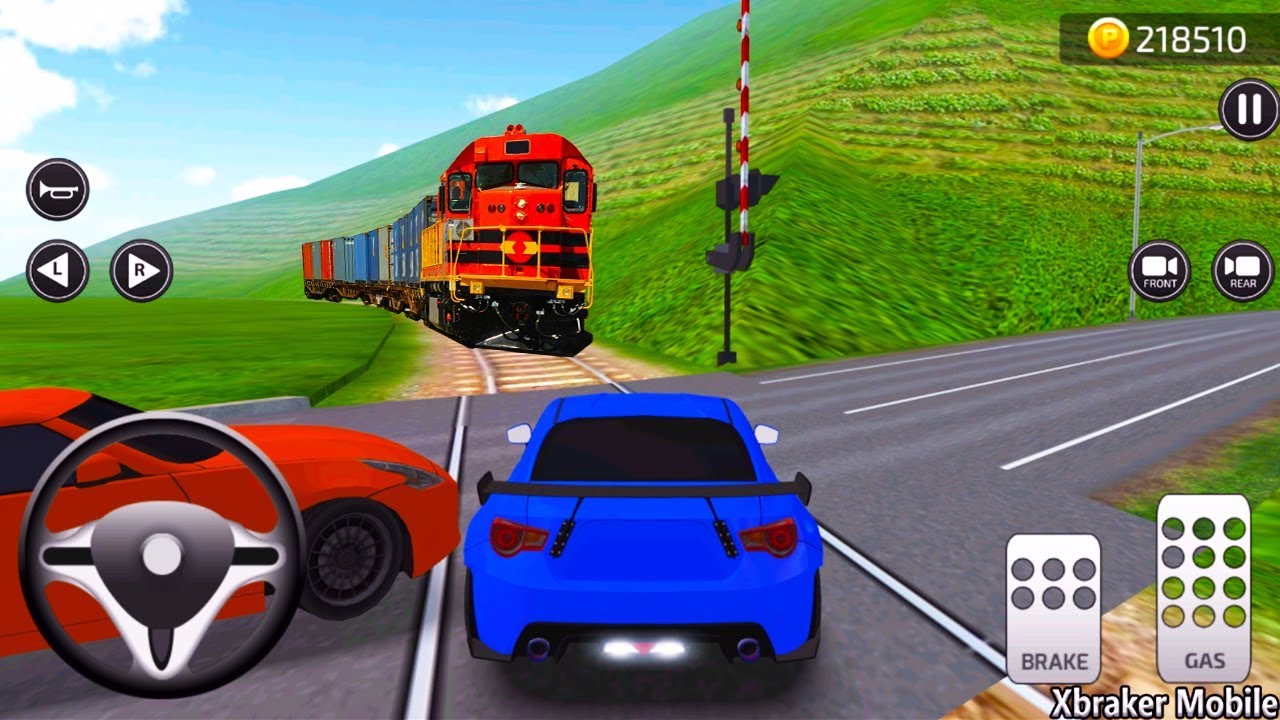 Parking Frenzy 3D Simulator - Luxury Blue Sport Car and Train - Best Android Gameplay