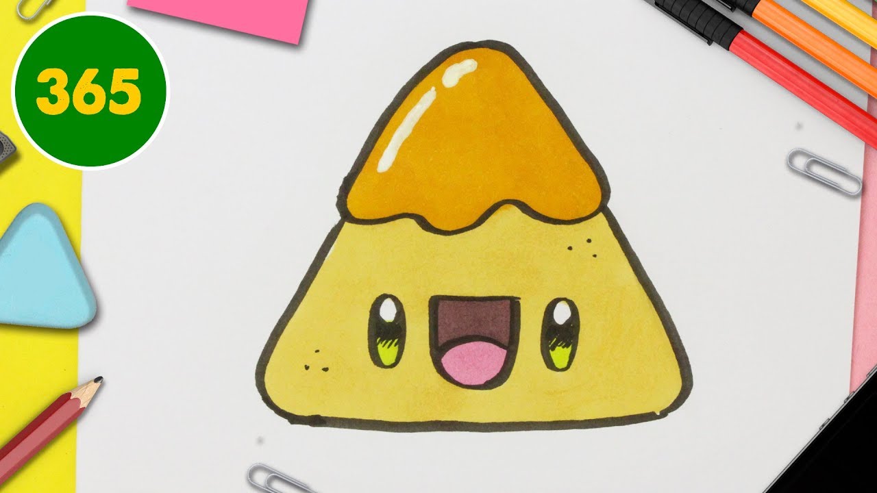 HOW TO DRAW A CUTE Nachos with cheese KAWAII