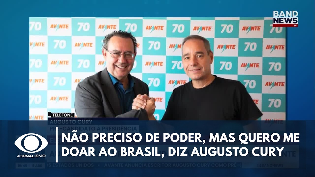 N&atilde;o preciso de poder, mas quero me doar ao Brasil, diz Augusto Cury