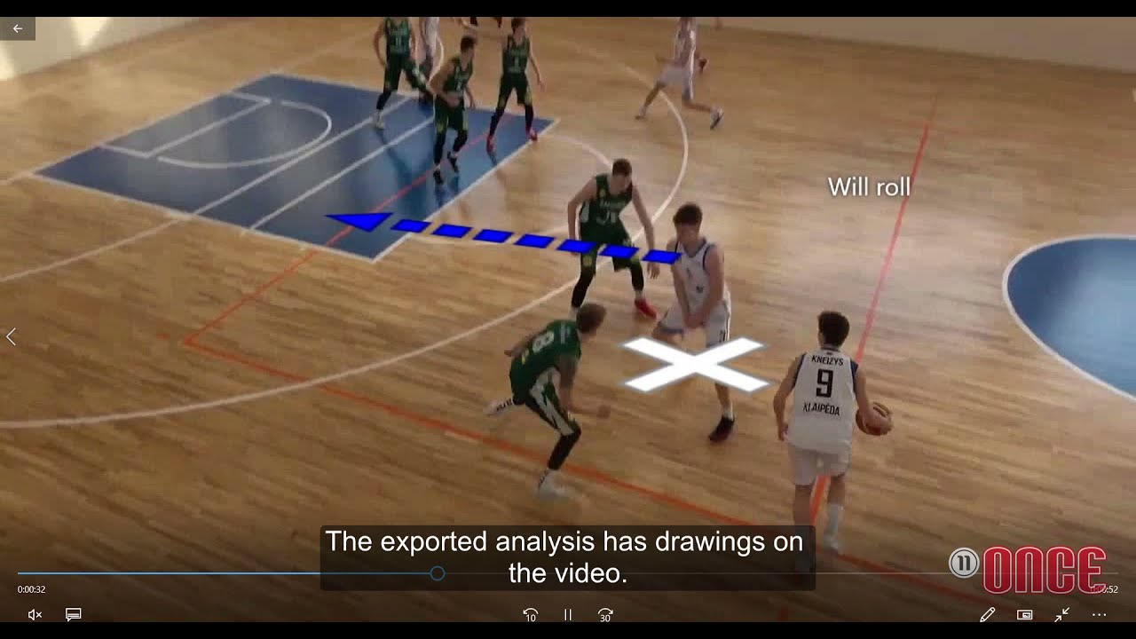 Basketball analysis with Once Sport Analyser