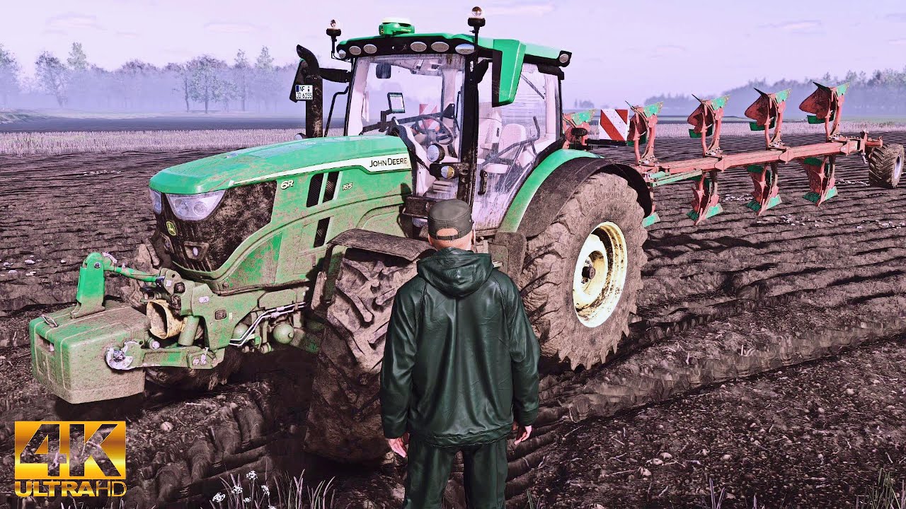 Farming Simulator 25 Plowing Realistic Gameplay - ULTRA GRAPHICS [4K] RayTracing Reshade