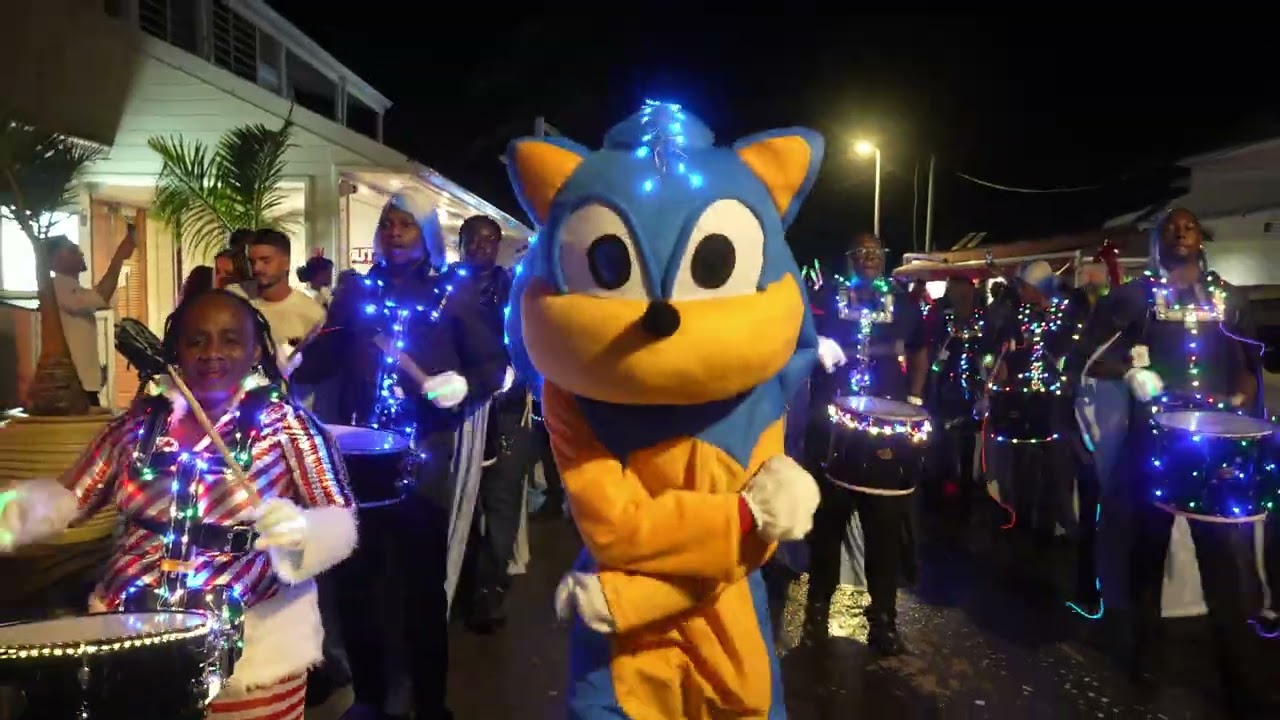 🥁Sonic Drum Band at Saint-Martin Grand-Case lighting parade 2025🥁