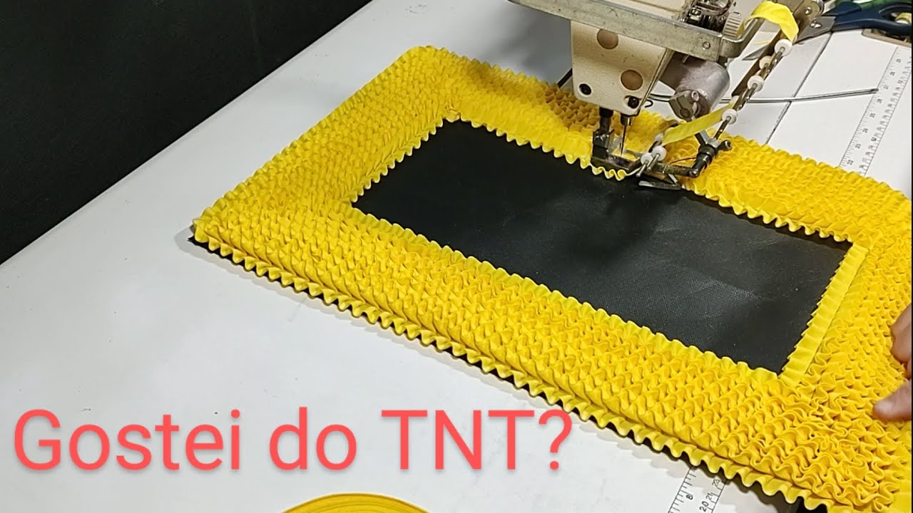 O que eu achei do TNT 150 para fazer tapete de fru fru? Fiz um teste pra ver.