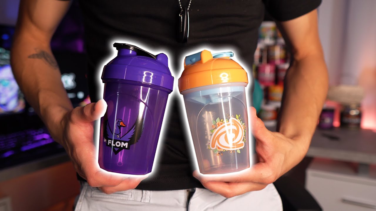 TAKING A LOOK AT THE TWO NEW G-FUEL SHAKERS! - THE FL0M & CORAL SHAKER!