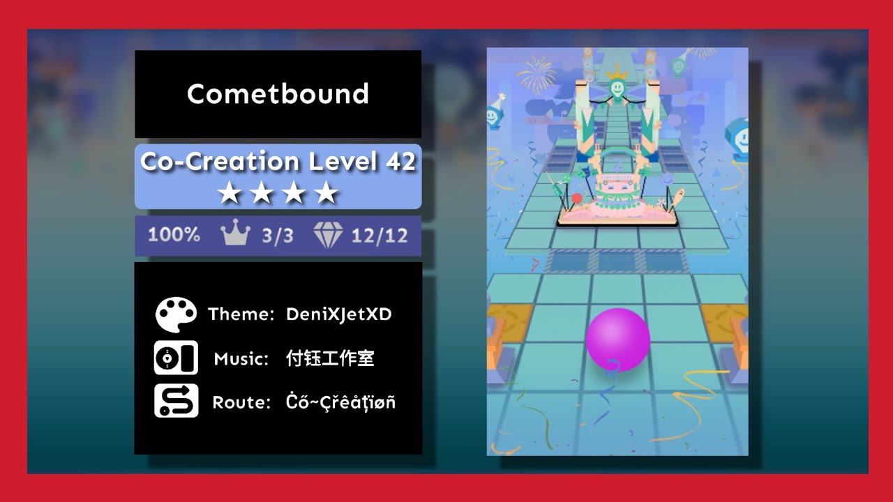 Rolling Sky - Cometbound ★★★★ | Co-Creation Level 42 | Derrdog