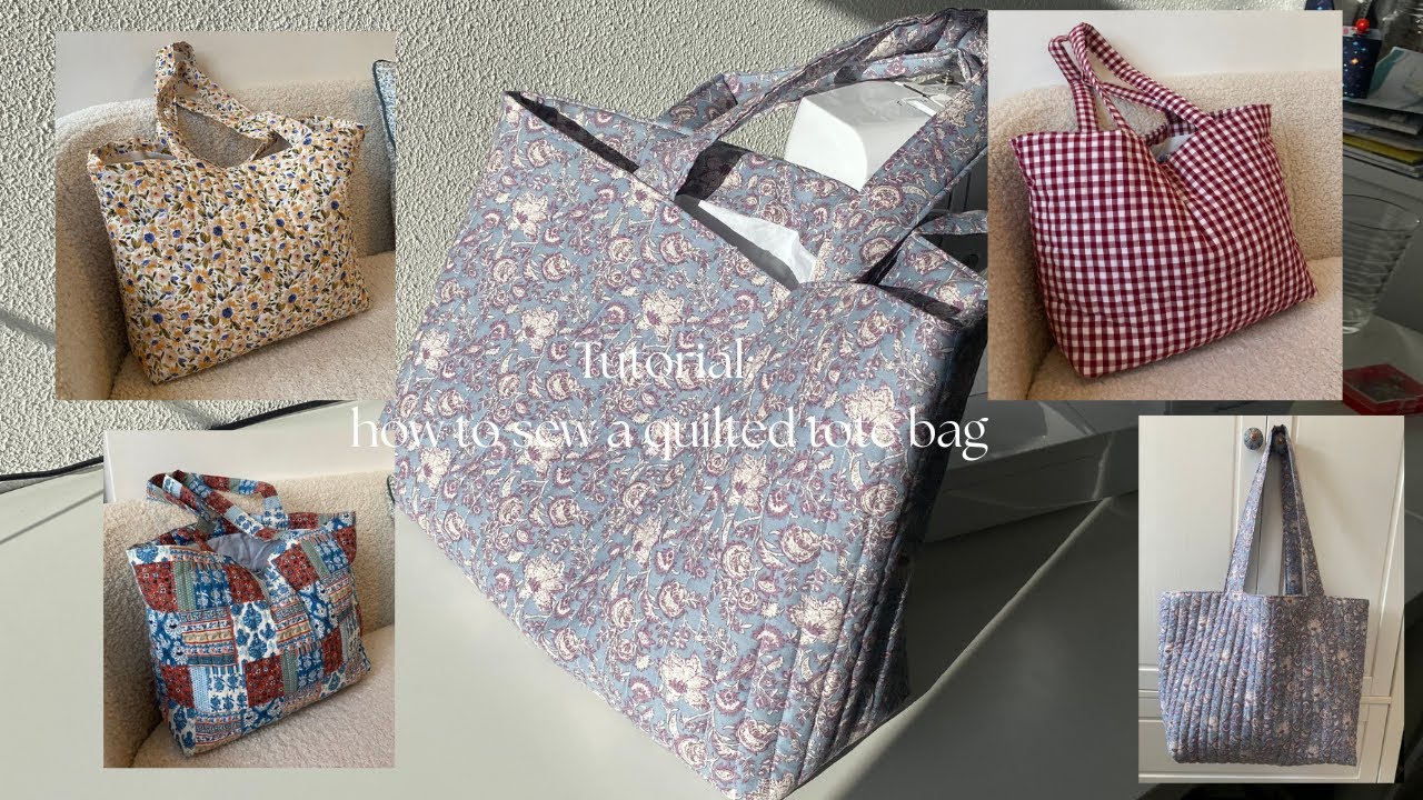 Tutorial: how to sew a quilted tote bag
