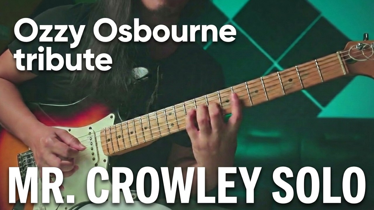 Mr. Crowley guitar solo | A tribute to OZZY OSBOURNE |