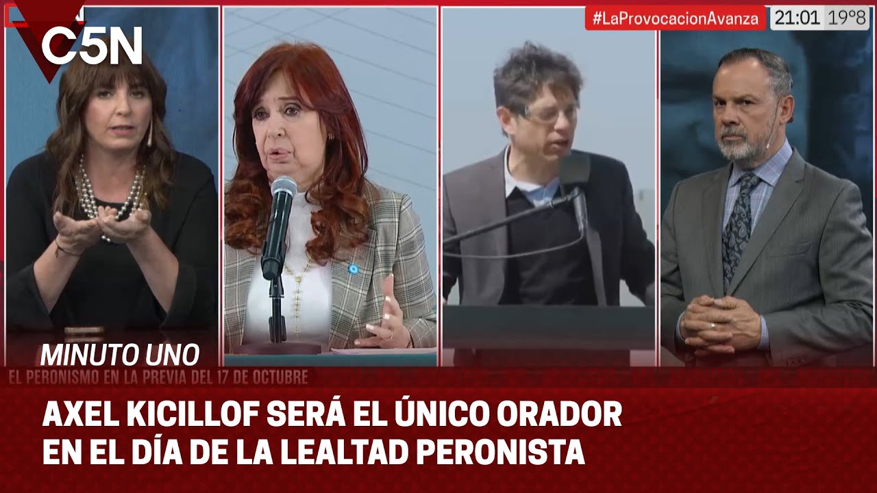 EXPECTATIVA por el DISCURSO de AXEL KICILLOF en el ACTO del 17 de OCTUBRE