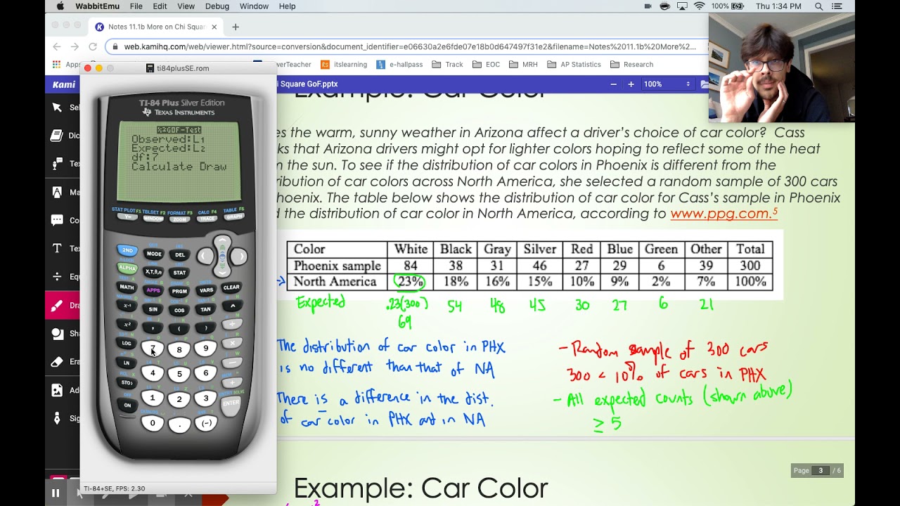 11.1b - More on the Chi Square Goodness of Fit Test