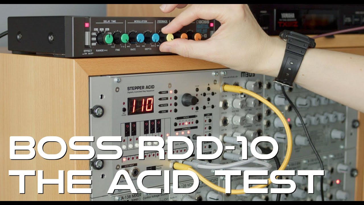 Boss RDD-10 acidline demo, no talking