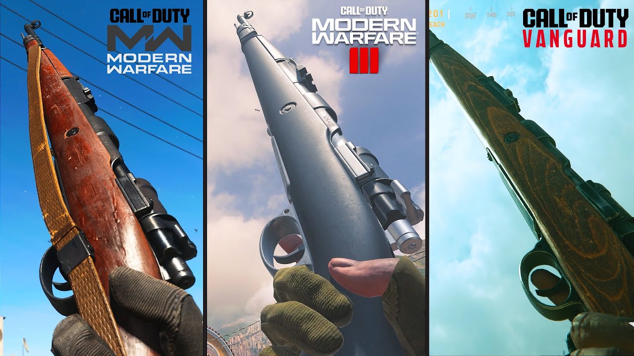 Kar98 in MW2019 vs MW3 2023 vs World at War vs Vanguard