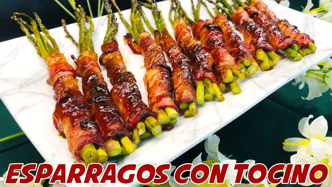 Esparragos con Tocino