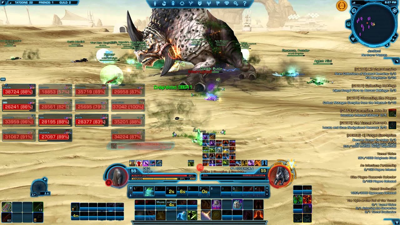 SWTOR: Plaguehorn fight - new World Boss Rakghoul Resurgence event