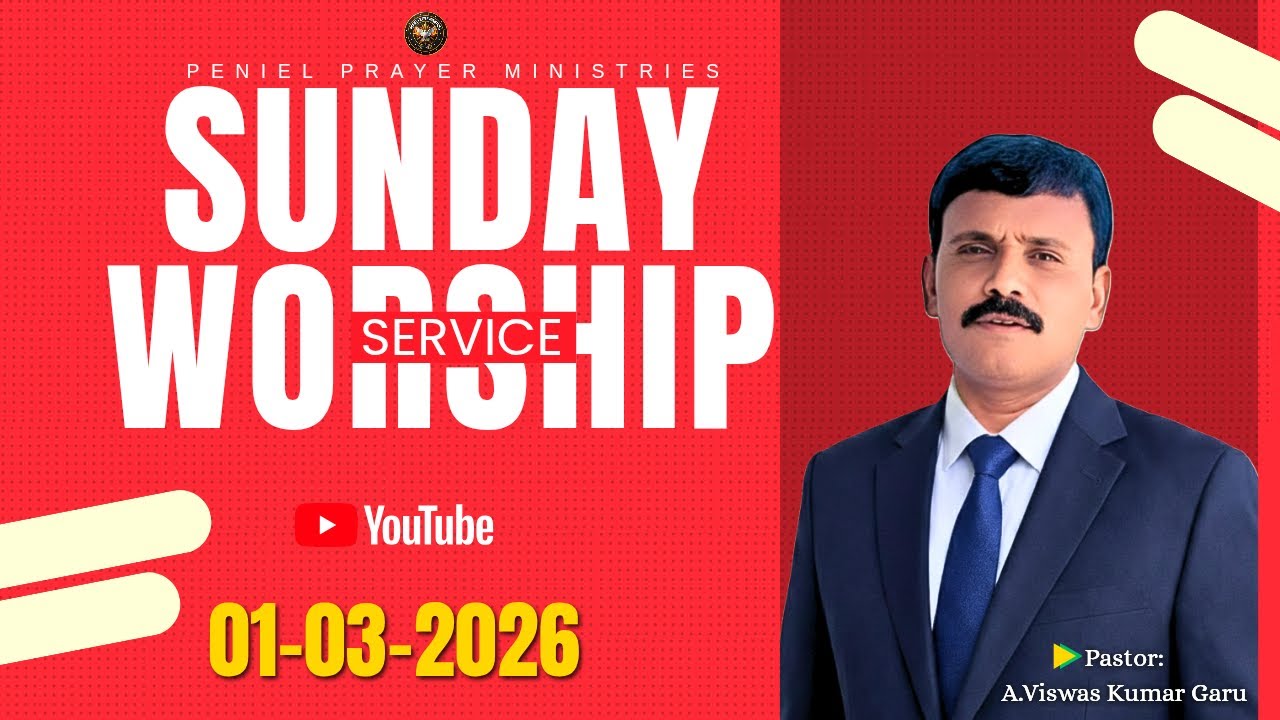 #sundayworshipservice 01-03-2026 #penielprayerministries #piridi #live #teluguchristianmessage