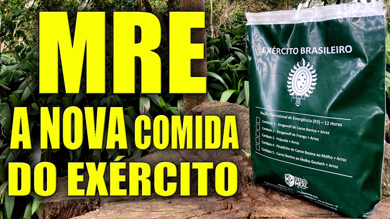 Provamos a Nova Comida do Exército Brasileiro - MRE imagens reais