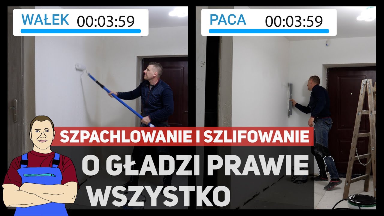 Szpachlowanie, gładź i szlifowanie. Wałek czy paca oraz inne ciekawostki + GTR 550