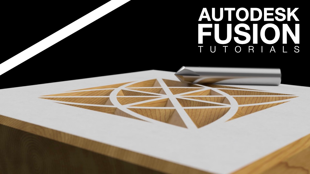 Autodesk Fusion CAD/CAM — гравировка сложного геометрического узора (2025)