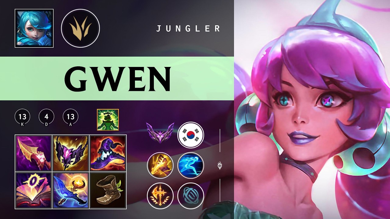 Gwen Jungle vs Taliyah - KR Master Patch 26.04