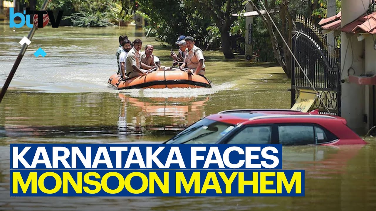 Monsoon Mayhem: Nature's Fury Rocks Karnataka; Rivers Overflow, Houses Submerged