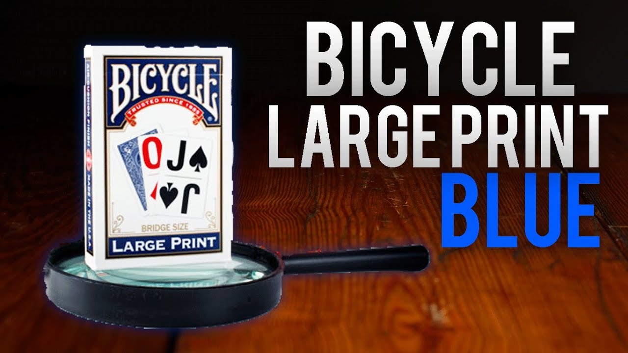 Обзор колоды &mdash; игральные карты Bicycle с крупным шрифтом и размером Bridge