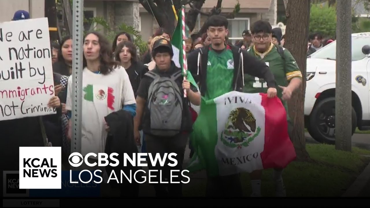 Students protest after Orange County school employee shares post showing Mexican flag burning