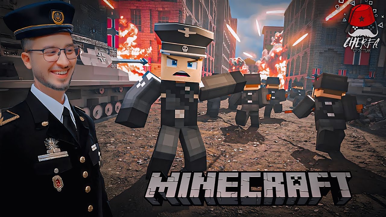 MINECRAFT CHERFA #8 🪖قربات وقت الحرب في سيرفر الشرفة 🏳️