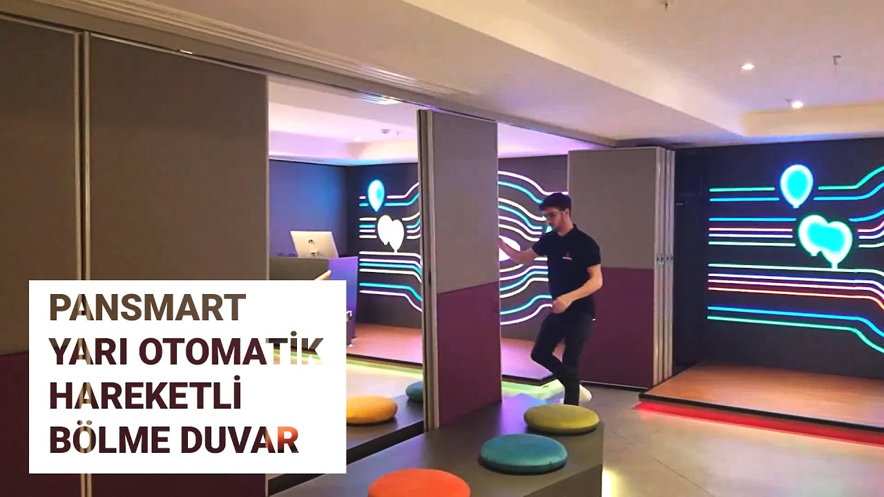 Yarı Otomatik Hareketli Bölme Duvar Sistemi - Pansmart Modeli - Turkowall