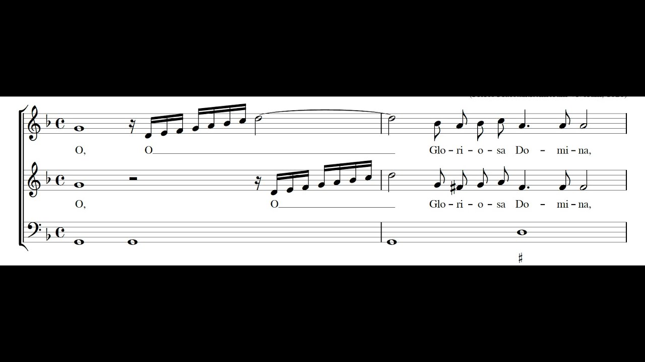 IGNAZIO DONATI: O Gloriosa Domina PDF SCORE