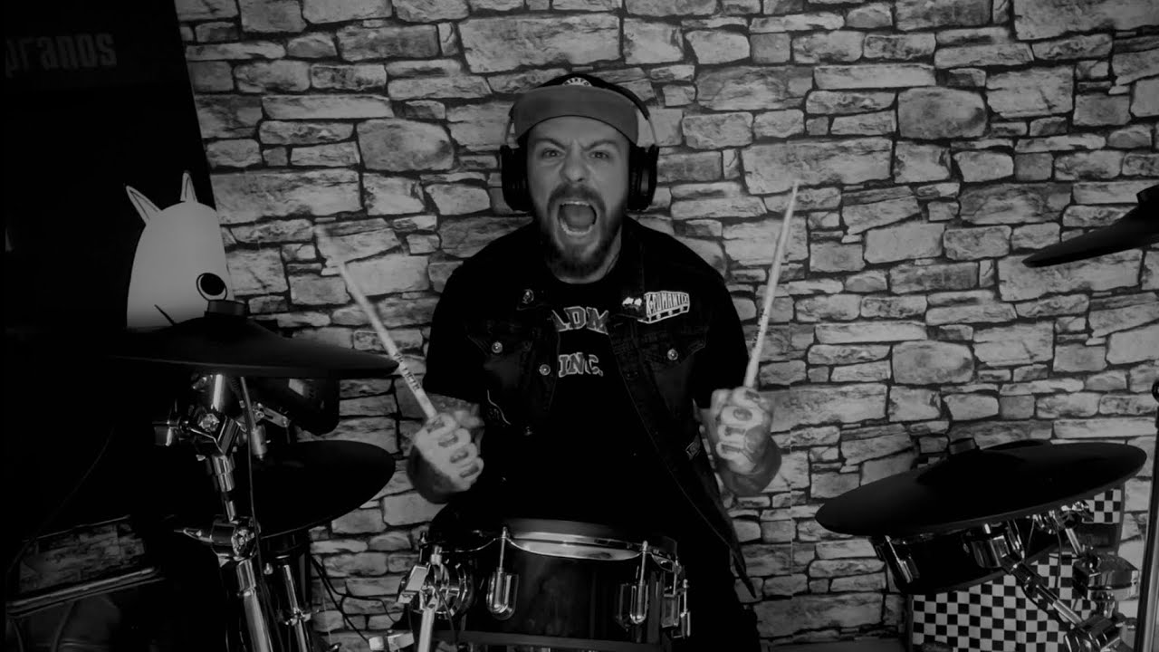 The Krewmen - the Bug from Planet Zee (Psychobilly Drum Cover)