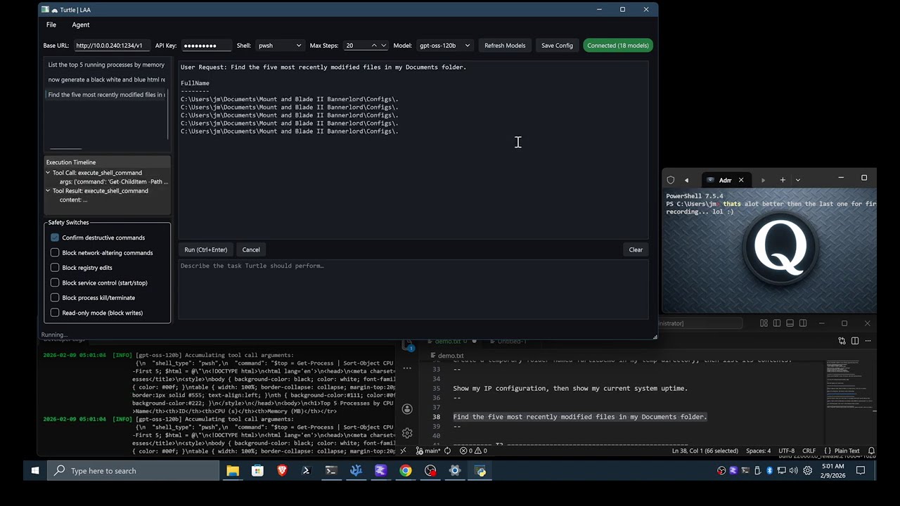 TURTLE | Alpha 1 - Personal AI Assistant For Windows Systems....
