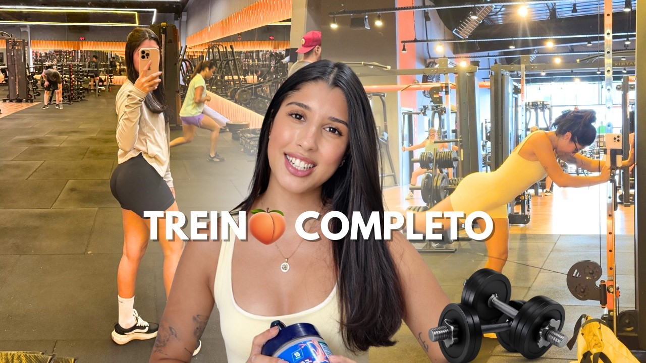 VLOG | Eu tô amando a rotina de academia + meu treino de glúteo 🍑