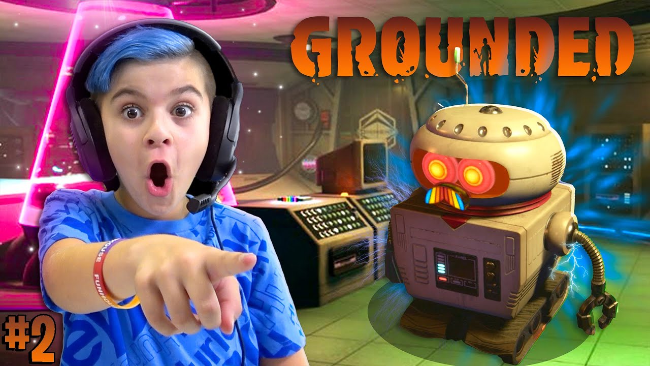 SECRET BASE IN THE BACKYARD! Grounded (Episode 2) Family Gameplay