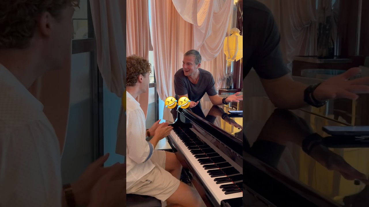 Bear Grylls invited me to play piano for him!! 🤯🤩🤩 #beargrylls #piano