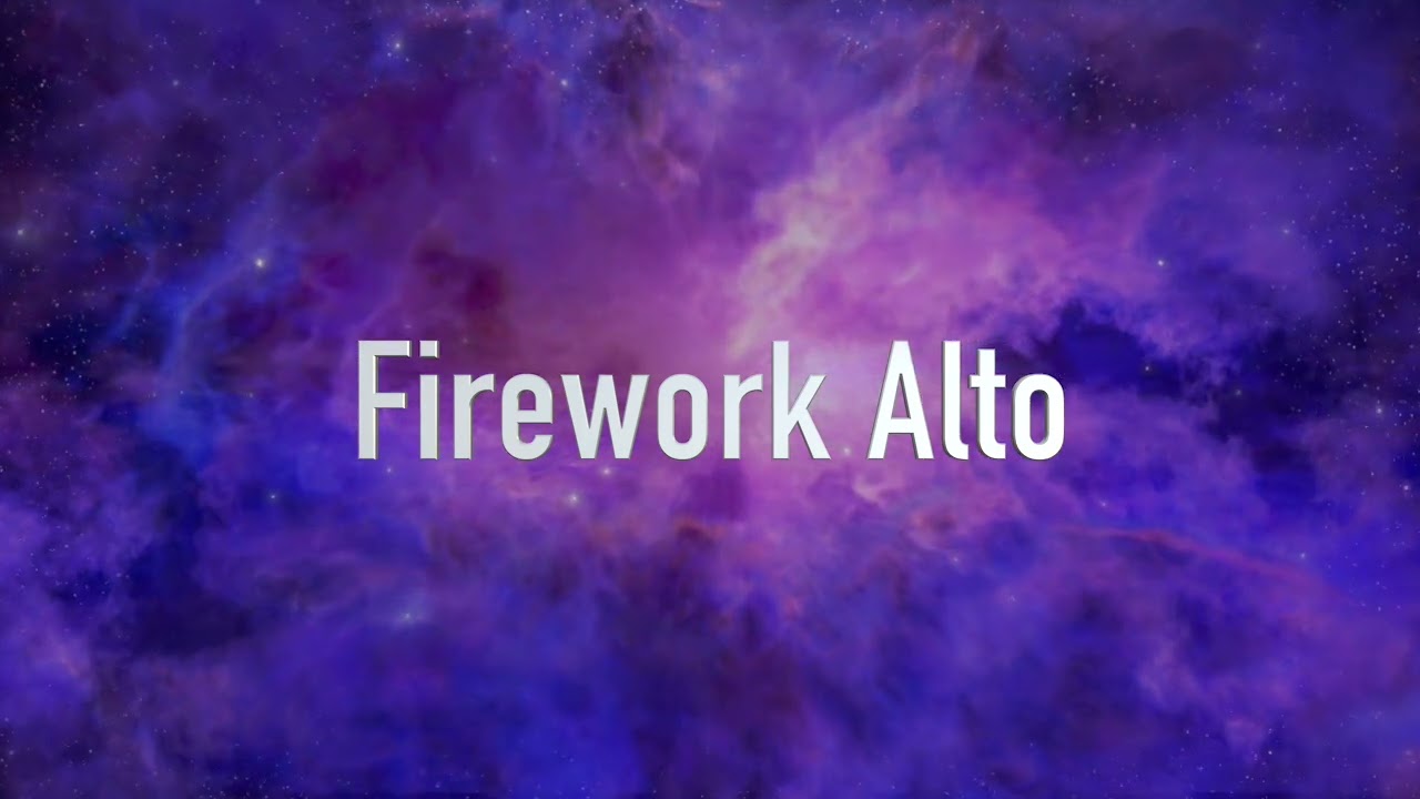 Firework Backing Track - Alto