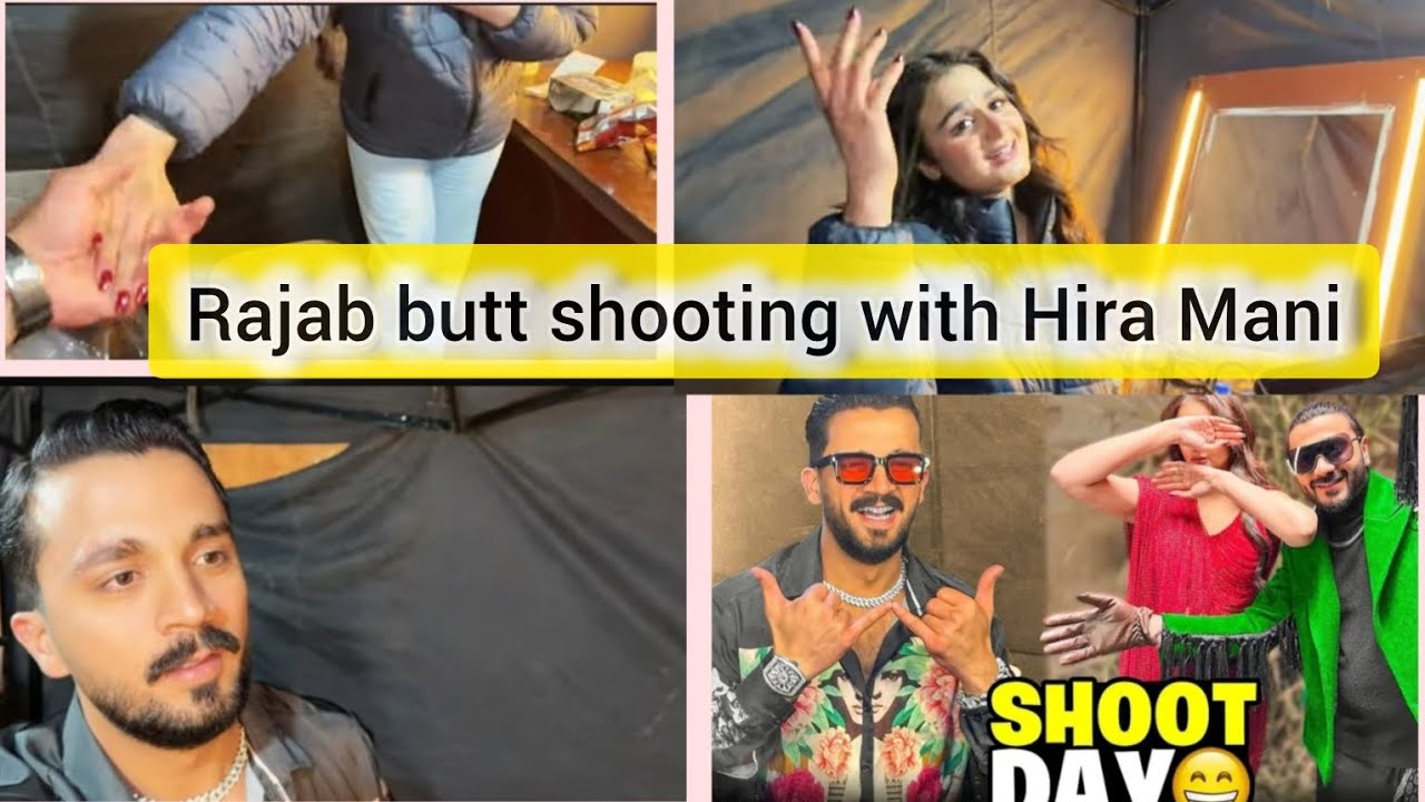Rajab butt shooting Day with Beautiful Actress & singer Hira Mani #rajabfamily #dailyvlog #pakistan